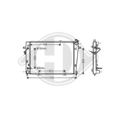 DIEDERICHS Radiators, Motora dzesēšanas sistēma DCM3691