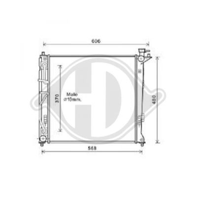 DIEDERICHS Radiators, Motora dzesēšanas sistēma DCM3719