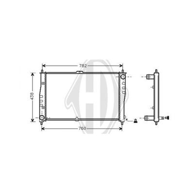 DIEDERICHS Radiators, Motora dzesēšanas sistēma DCM3748