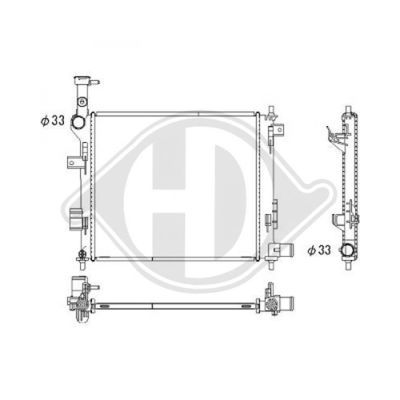 DIEDERICHS Radiators, Motora dzesēšanas sistēma DCM3814