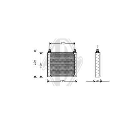 DIEDERICHS масляный радиатор, двигательное масло DCO1059