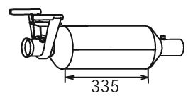 DINEX Nosēdumu-/Daļiņu filtrs, Izplūdes gāzu sistēma 56346