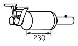 DINEX Nosēdumu-/Daļiņu filtrs, Izplūdes gāzu sistēma 56347