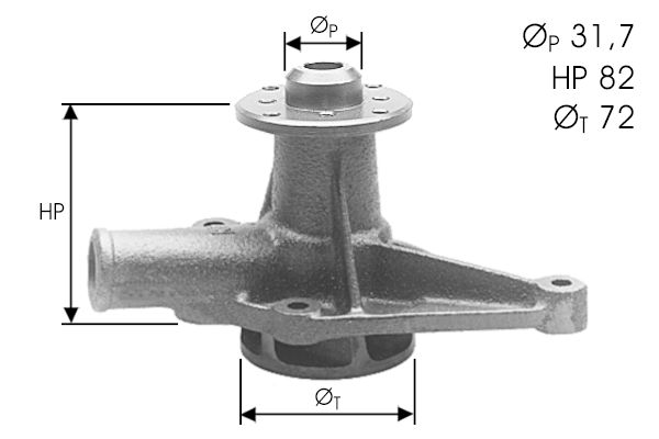 DOLZ Водяной насос A123