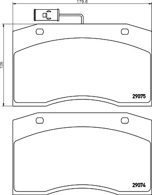 DON Комплект тормозных колодок, дисковый тормоз CVP010