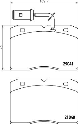 DON Комплект тормозных колодок, дисковый тормоз CVP066