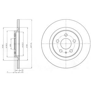 DR!VE+ Тормозной диск DP1010.11.0283