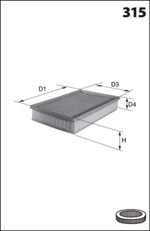 DR!VE+ Gaisa filtrs DP1110.10.0061