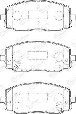 DURON Комплект тормозных колодок, дисковый тормоз DBP201783