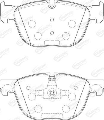 DURON Комплект тормозных колодок, дисковый тормоз DBP214052