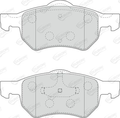 DURON Комплект тормозных колодок, дисковый тормоз DBP221474
