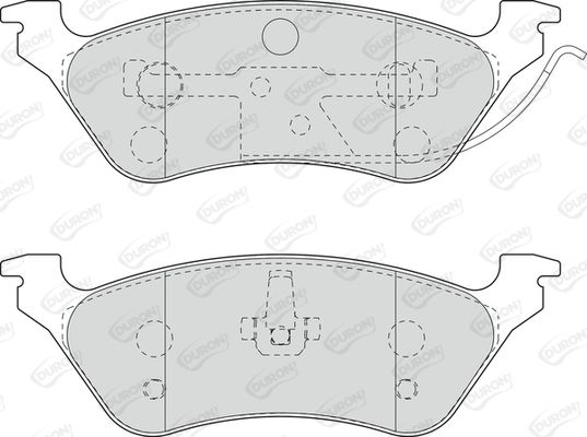 DURON Комплект тормозных колодок, дисковый тормоз DBP221475