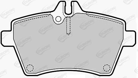 DURON Комплект тормозных колодок, дисковый тормоз DBP221593