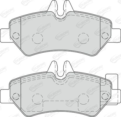 DURON Комплект тормозных колодок, дисковый тормоз DBP221780
