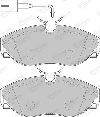 DURON Комплект тормозных колодок, дисковый тормоз DBP231396