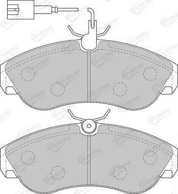DURON Комплект тормозных колодок, дисковый тормоз DBP231397