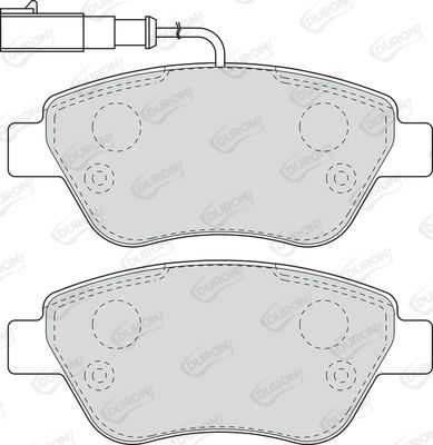 DURON Комплект тормозных колодок, дисковый тормоз DBP231466
