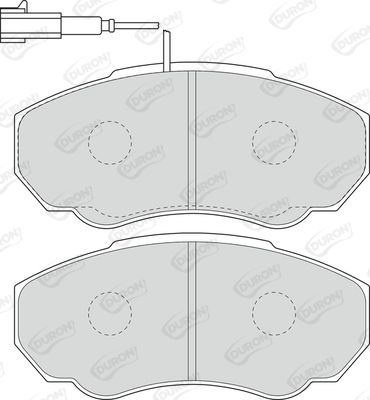 DURON Комплект тормозных колодок, дисковый тормоз DBP231478