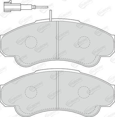 DURON Комплект тормозных колодок, дисковый тормоз DBP231479