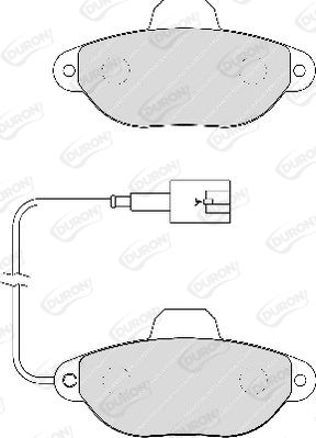 DURON Комплект тормозных колодок, дисковый тормоз DBP231944