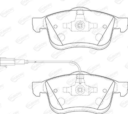 DURON Комплект тормозных колодок, дисковый тормоз DBP234184