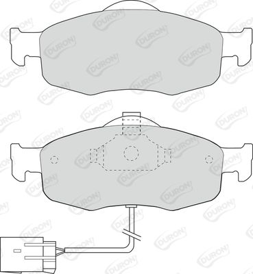 DURON Комплект тормозных колодок, дисковый тормоз DBP240766