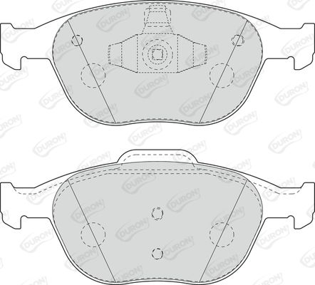 DURON Комплект тормозных колодок, дисковый тормоз DBP241568
