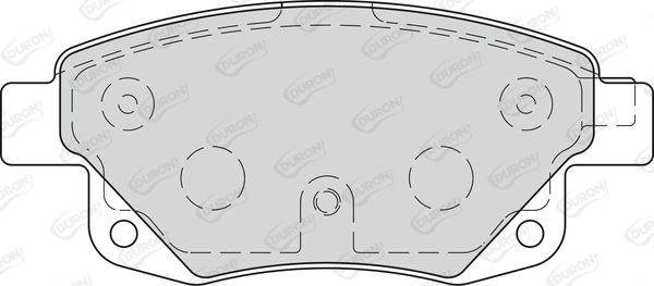 DURON Комплект тормозных колодок, дисковый тормоз DBP241930