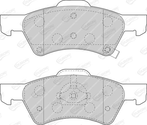 DURON Комплект тормозных колодок, дисковый тормоз DBP251510