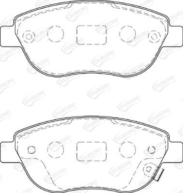 DURON Комплект тормозных колодок, дисковый тормоз DBP251919