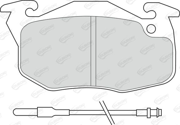 DURON Комплект тормозных колодок, дисковый тормоз DBP340729