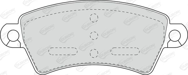 DURON Комплект тормозных колодок, дисковый тормоз DBP341370