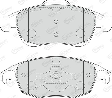 DURON Комплект тормозных колодок, дисковый тормоз DBP341971
