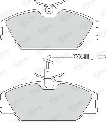 DURON Комплект тормозных колодок, дисковый тормоз DBP350406