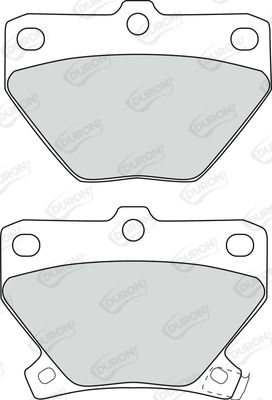 DURON Комплект тормозных колодок, дисковый тормоз DBP371395