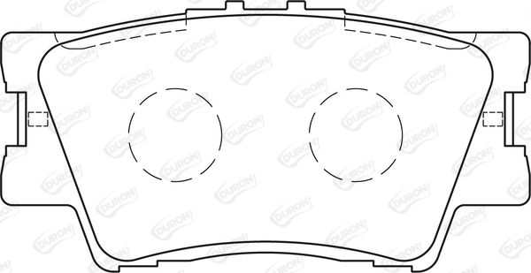 DURON Комплект тормозных колодок, дисковый тормоз DBP371892