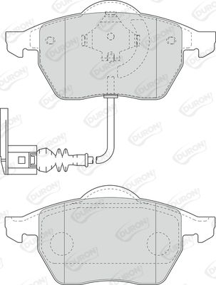 DURON Комплект тормозных колодок, дисковый тормоз DBP391463