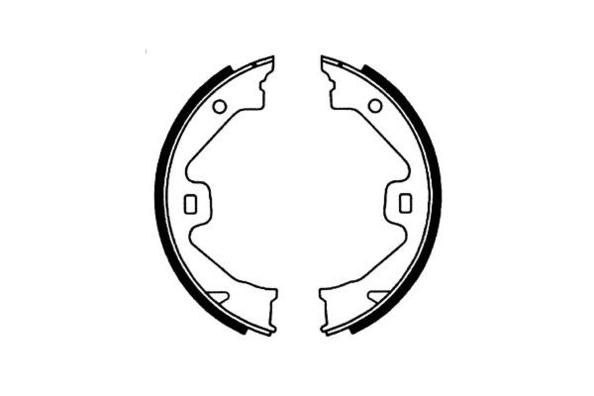 E.T.F. Комплект тормозных колодок, стояночная тормозная с 09-0591