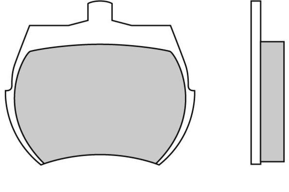 E.T.F. Комплект тормозных колодок, дисковый тормоз 12-0012