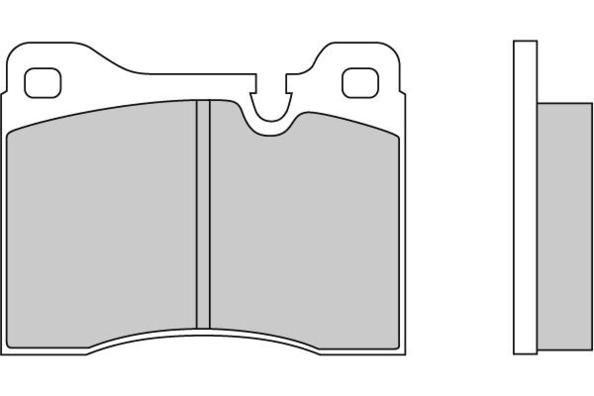 E.T.F. Комплект тормозных колодок, дисковый тормоз 12-0125