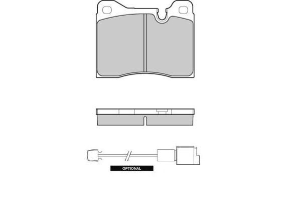 E.T.F. Комплект тормозных колодок, дисковый тормоз 12-0221