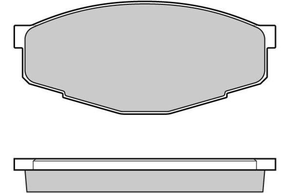 E.T.F. Комплект тормозных колодок, дисковый тормоз 12-0232