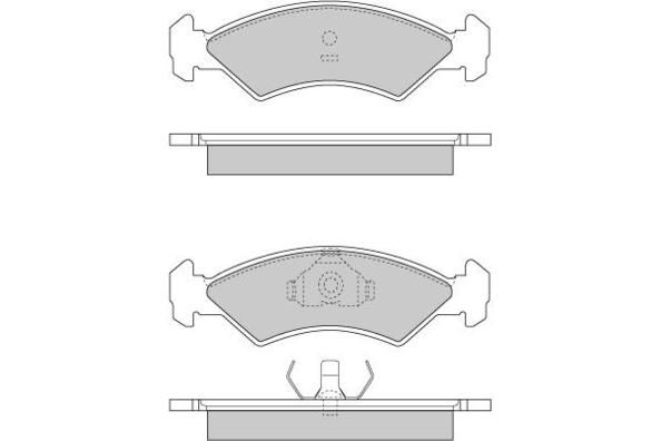 E.T.F. Комплект тормозных колодок, дисковый тормоз 12-0263