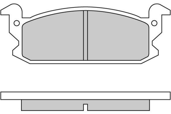 E.T.F. Комплект тормозных колодок, дисковый тормоз 12-0280