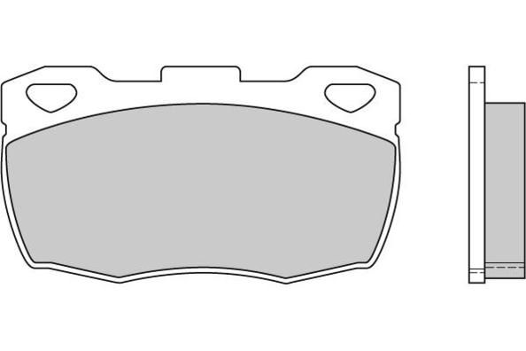 E.T.F. Комплект тормозных колодок, дисковый тормоз 12-0401
