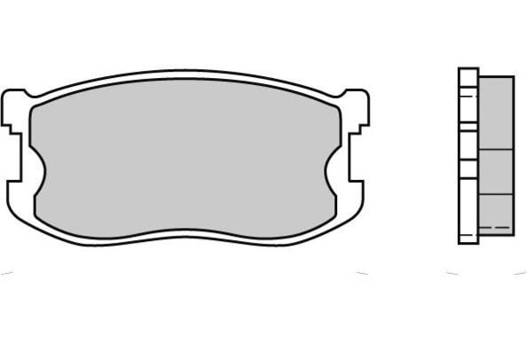 E.T.F. Комплект тормозных колодок, дисковый тормоз 12-0405