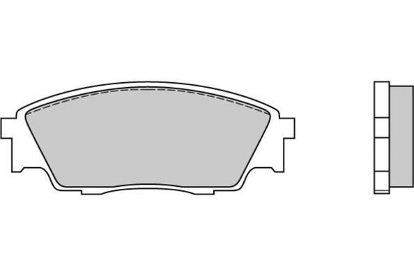 E.T.F. Комплект тормозных колодок, дисковый тормоз 12-0446