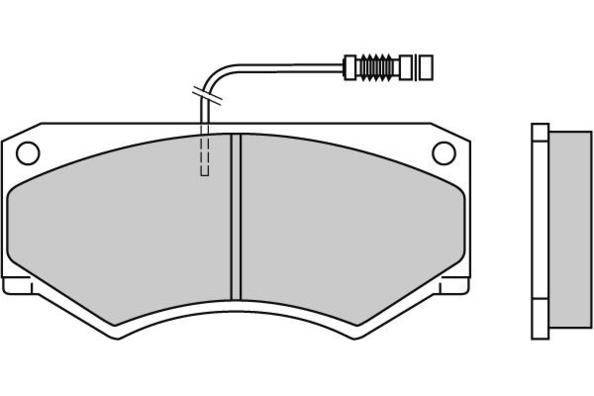 E.T.F. Комплект тормозных колодок, дисковый тормоз 12-0486