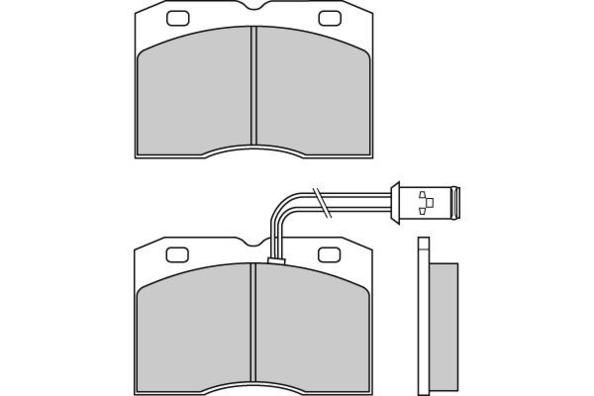 E.T.F. Комплект тормозных колодок, дисковый тормоз 12-0517