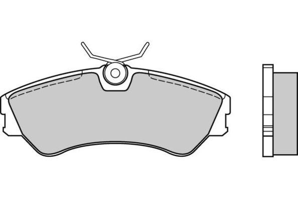 E.T.F. Комплект тормозных колодок, дисковый тормоз 12-0541